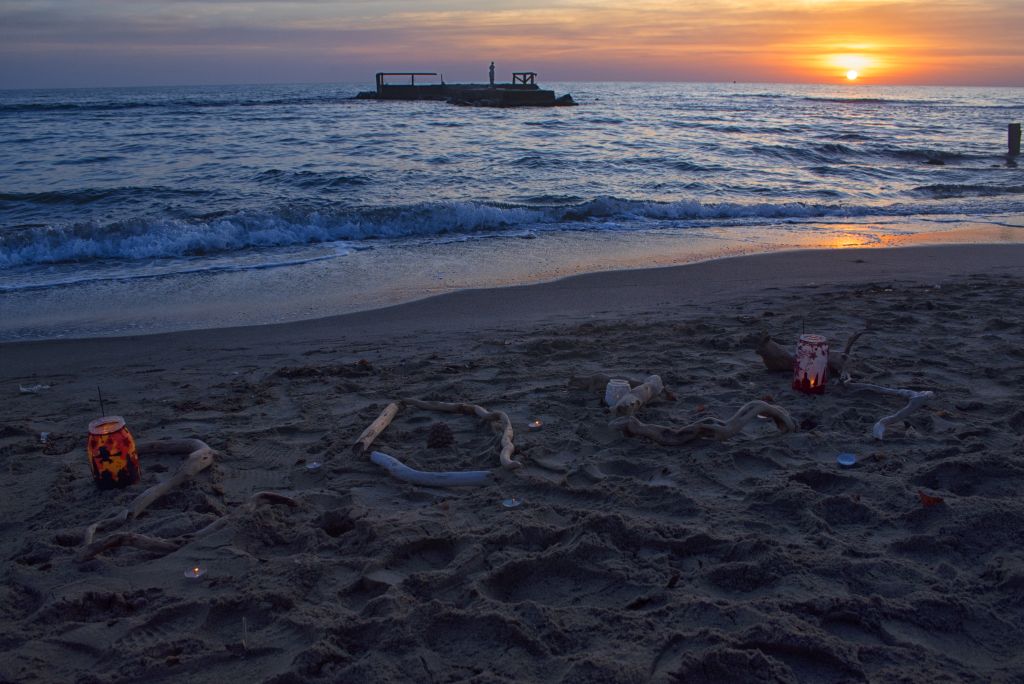 Il brindisi al tramonto di Capodanno